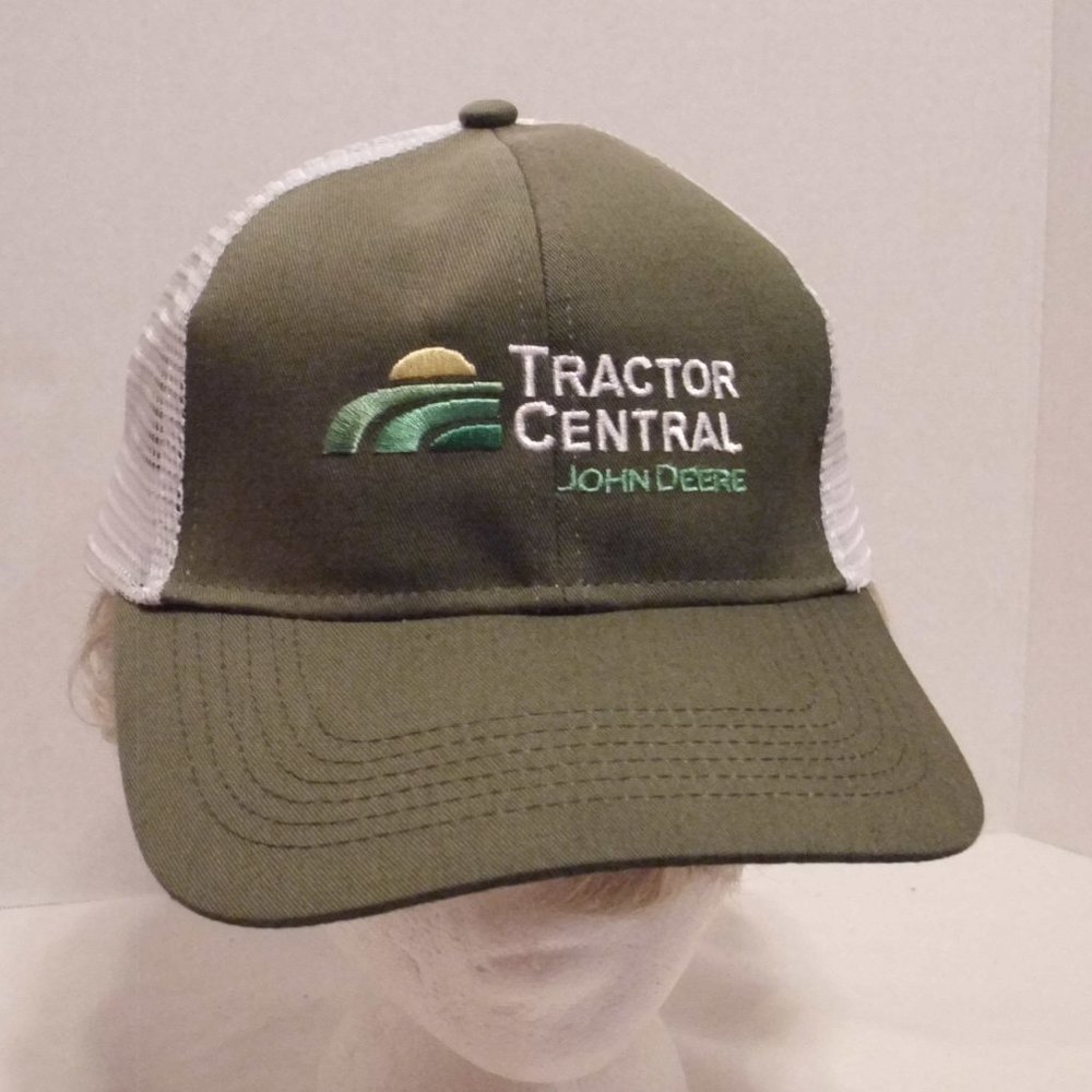 John Deere Hat Men Snapback Green White Yellow Ranch Farming Embroidered Hat
